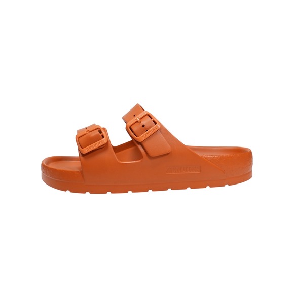 Genuins Other - Genuins Sandals Mens 12 Orange EVA Double Strap Buckle Slides EU 45 Spain